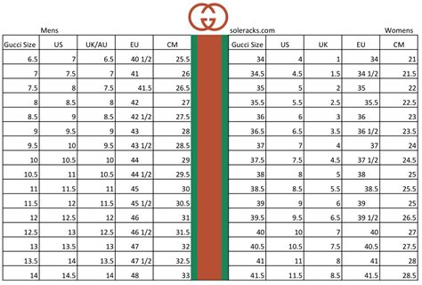 Gucci tennis shoes size guide